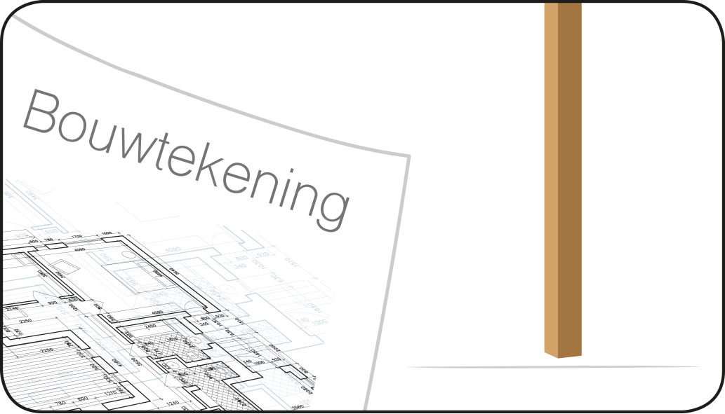 Detailed building plan showing the technical assembly drawing of a timber canopy