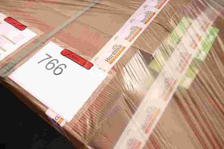 Hardwood timber bundled and strapped securely for safe transport and delivery