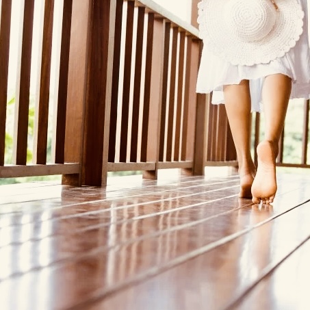 Ipe decking boards 2.1 x 14.0 cm: The ultimate barefoot experience