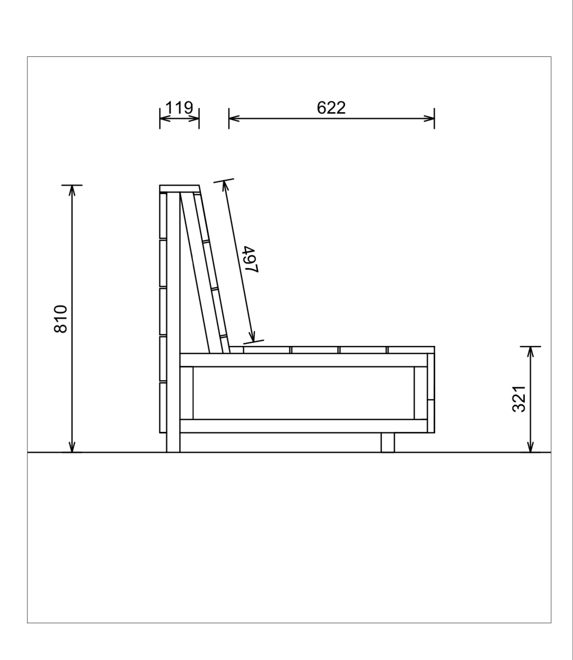 Lounge sofa or bench