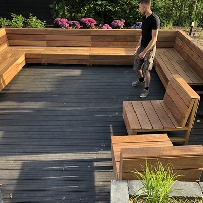 Bespoke garden furniture made from Ipe hardwood