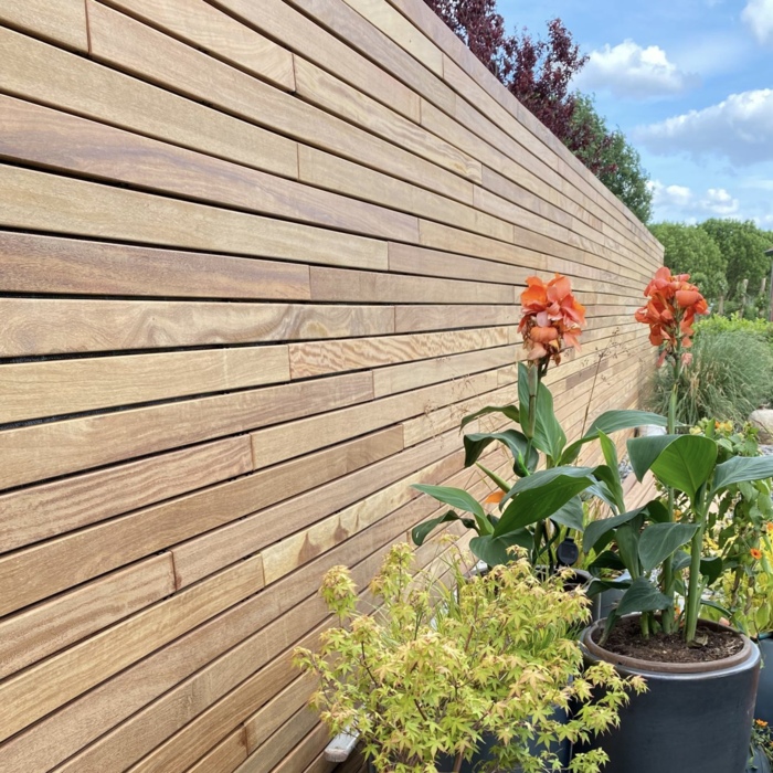 7.0 cm wide Ipe fence slats