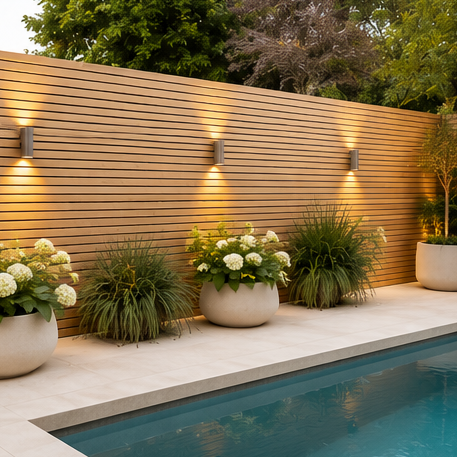 Composite fence panels
