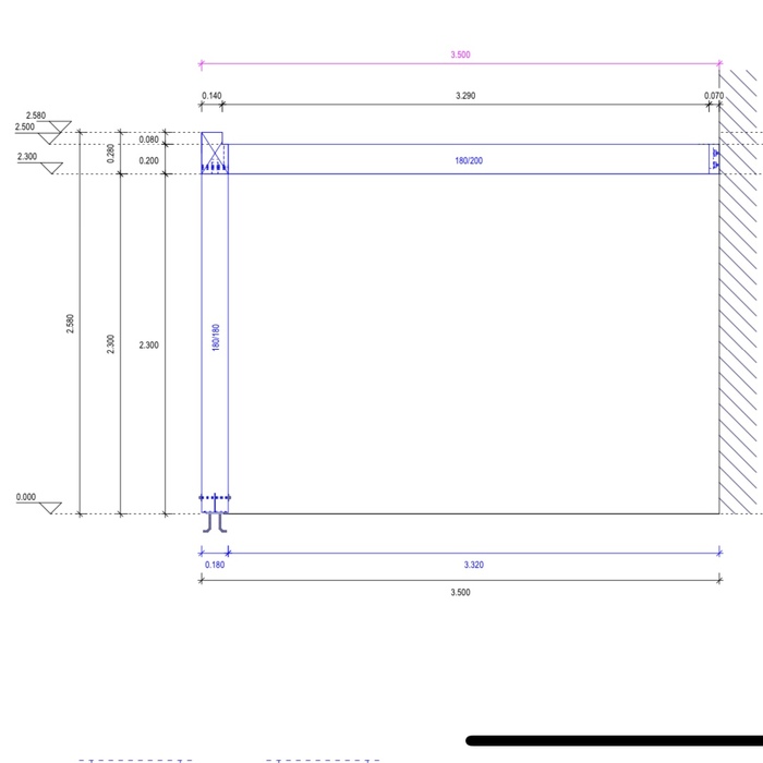 Drawing modern Anton porch