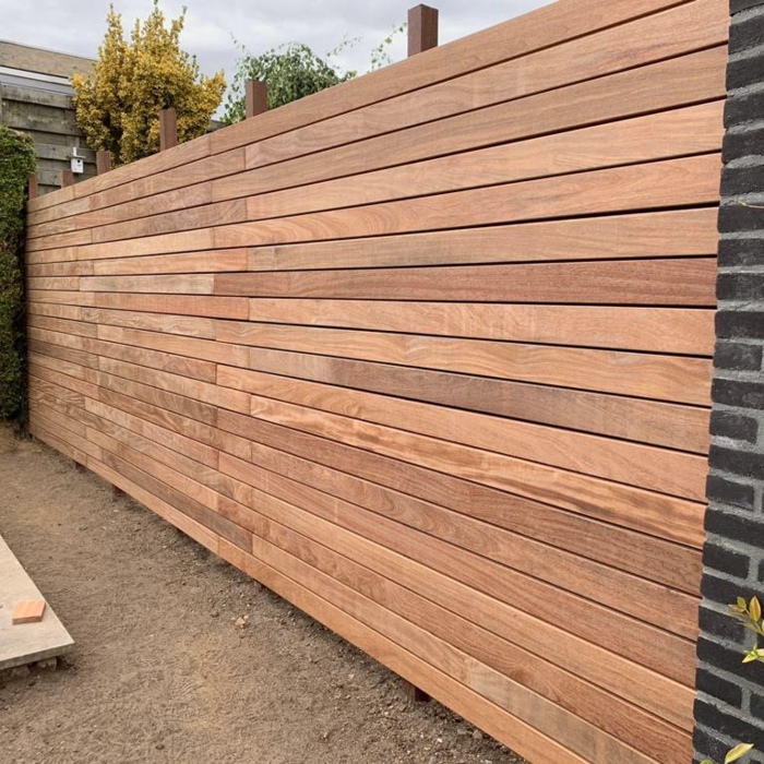 Modern Ipé Slatted Fencing | Luxury Hardwood Privacy Screen