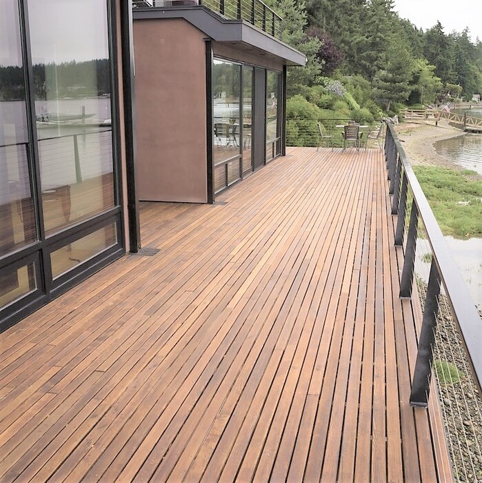 IPE decking 2.1 x 7.0 cm - Click system - Concealed assembly