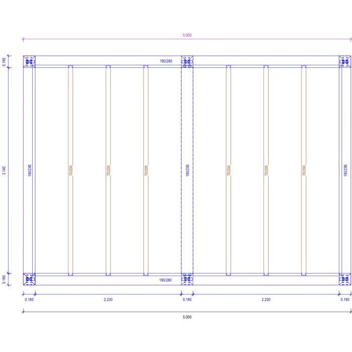 Roof plan modern black veranda Anton