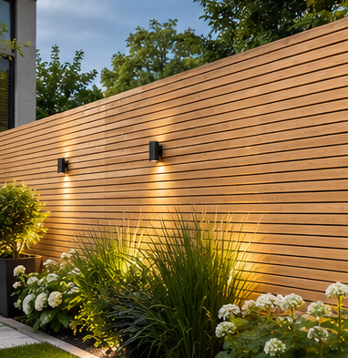 Premium composite fence boards or Ipe