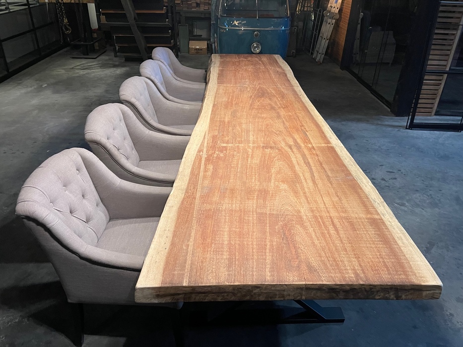 Tree trunk table hardwood 38