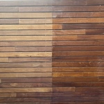 Before and after applying oil, the result 