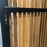 Contemporary Garden Gate - with 4.0 slats