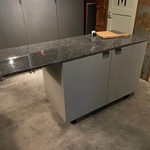 Grey steel outdoor kitchen 1.70 cm length