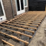 Ipe joists for decking in the size 4.0 x 6.0 cm
