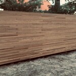 ipe tripple modern fence