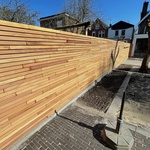 Modern fence 5.0 cm from ipe hardwood