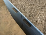 Steel outdoor kitchen details