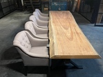 Tree trunk table hardwood 40