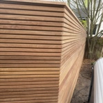 Tripple ipe fence modern ipe wood