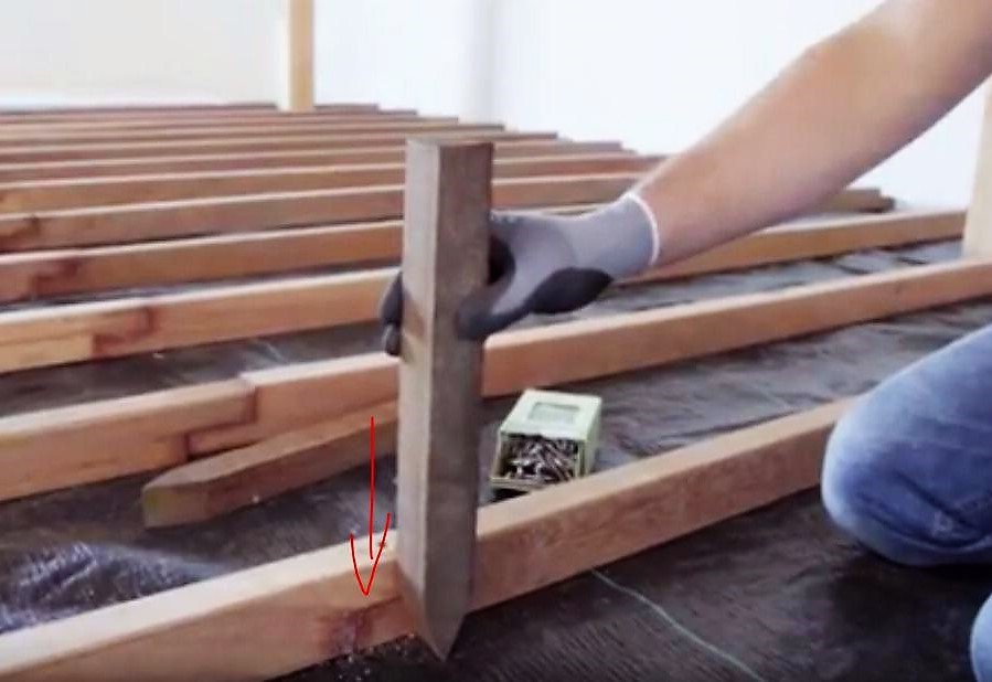 Hardwood foundation posts installed for the sub-frame of an Ipé deck