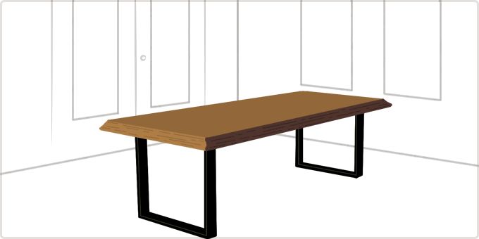 Compose a hardwood table